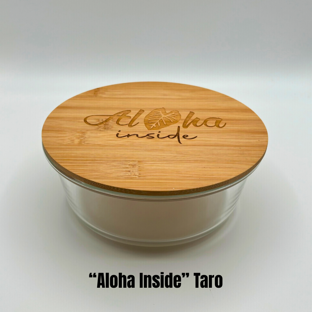 Glass Round Container with Bamboo Lid (44 oz) - 5 Variations