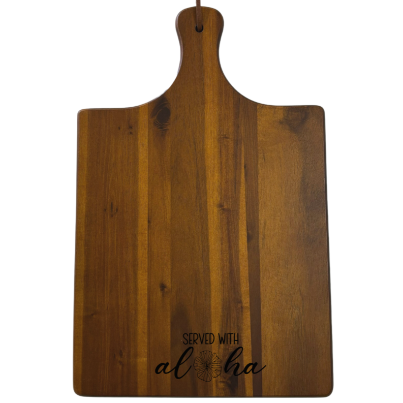 Charcuterie Set - “Served with Aloha" - 16.75"x10.75" - 4 Variations