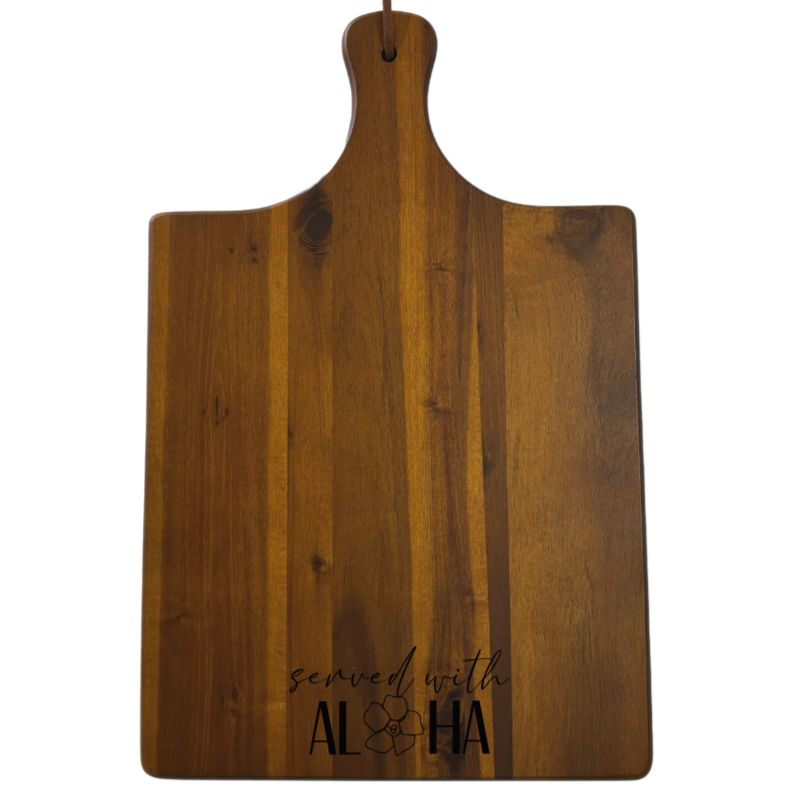 Charcuterie Set - “Served with Aloha" - 16.75"x10.75" - 4 Variations