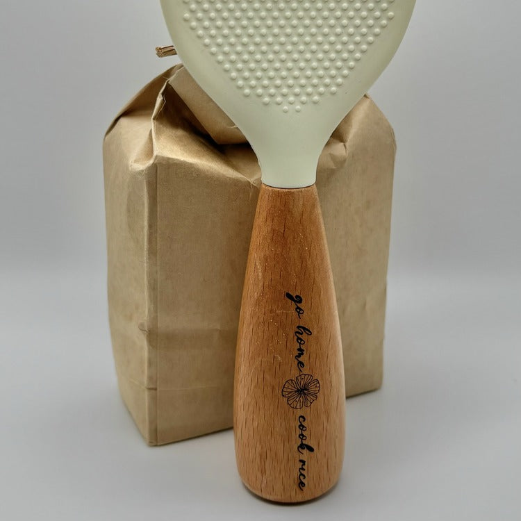 Standing Rice Paddle - "go home (flower) cook rice”