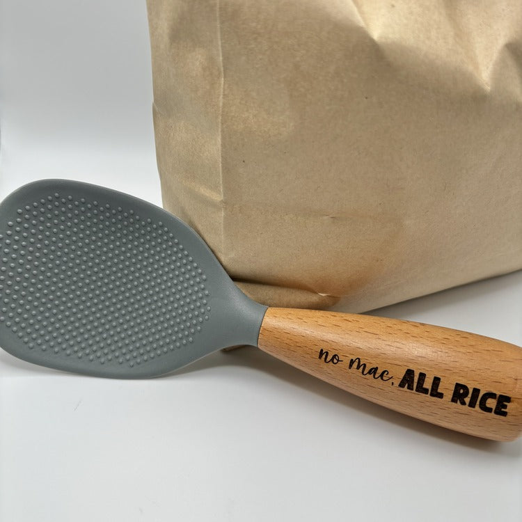 Standing Rice Paddle - “no mac, ALL RICE"