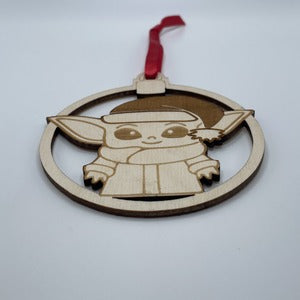Ornament - Grogu with Santa Hat