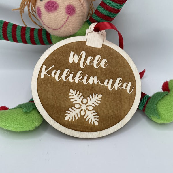 Ornament - “Mele Kalikimaka” with Ulu