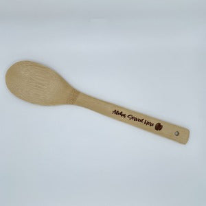 Spoon - Bamboo - “Aloha Served Here”, Monstera