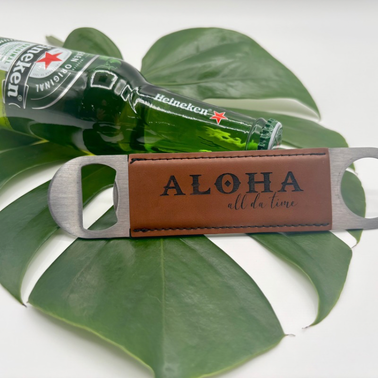 Bottle Opener - Leatherette - 2 Designs