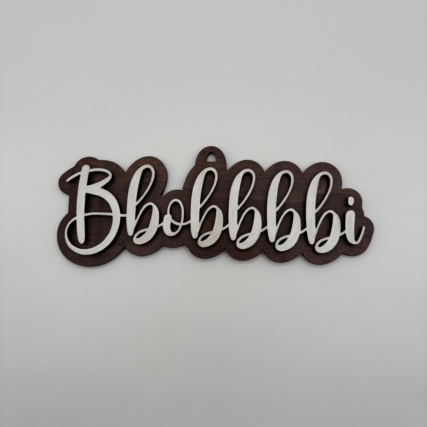 Layered Wood Name Pendant
