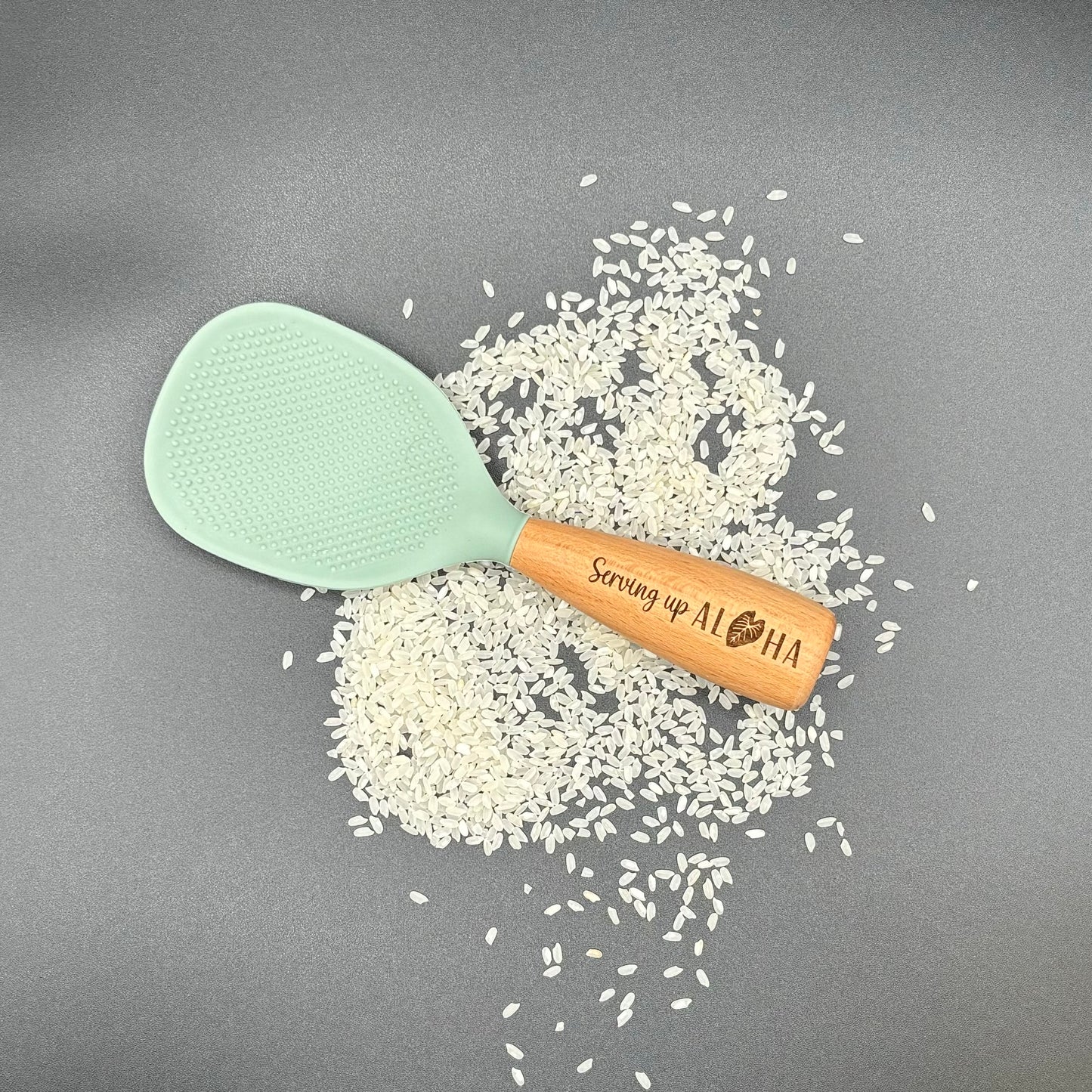 Standing Rice Paddle - “Serving up Aloha (Taro)”