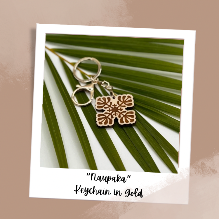 Keychain with Wood Pendant - Two Variations