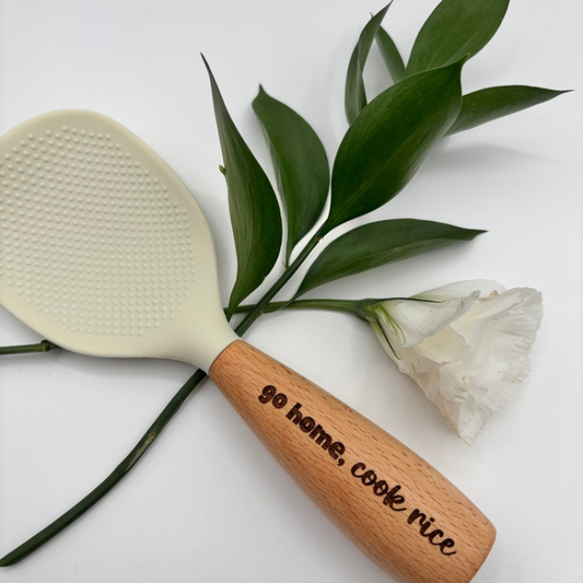 Standing Rice Paddle - "go home, cook rice”