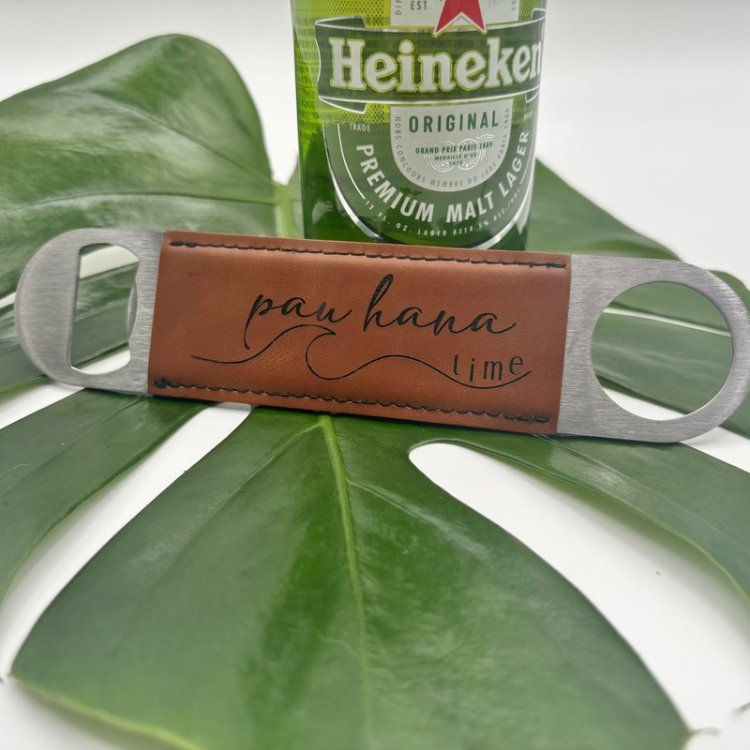 Bottle Opener - Leatherette - 2 Designs
