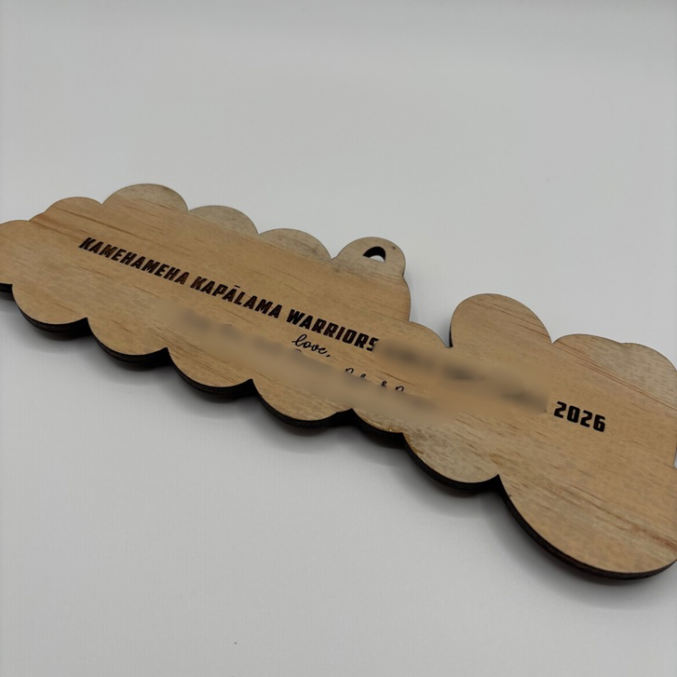 Layered Wood Name Pendant