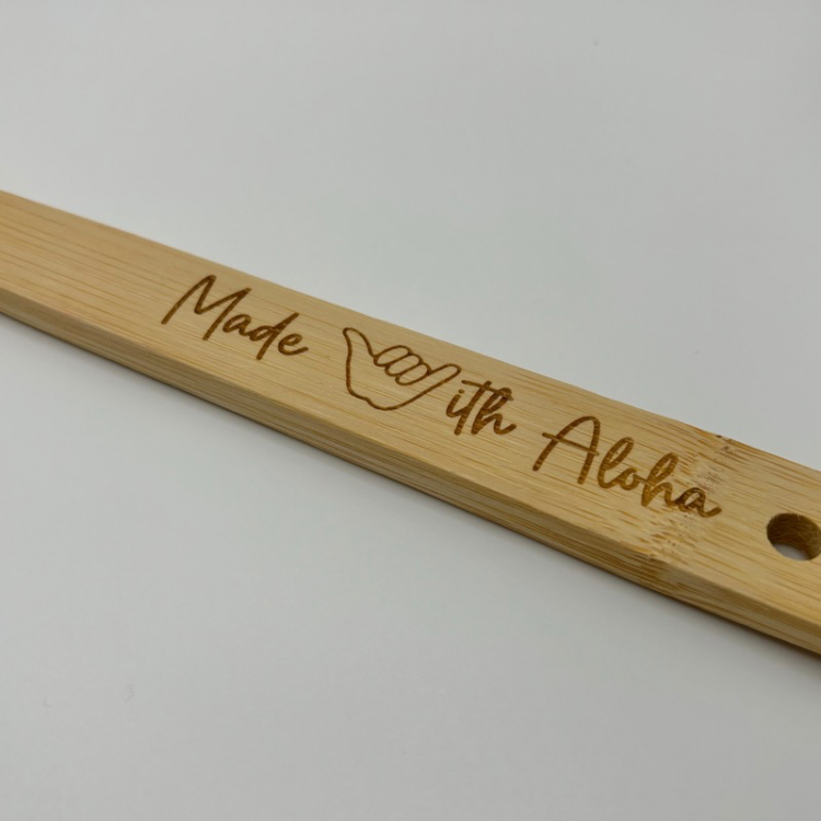 Spoon - Bamboo - “Made with Aloha”, Shaka