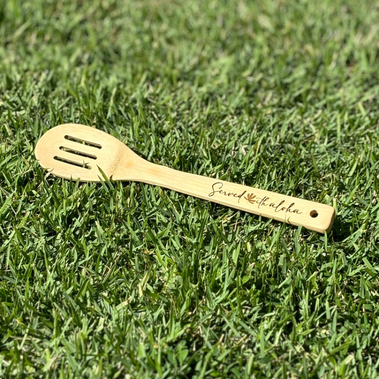 Spoon - Bamboo - “Served with Aloha”, Fern