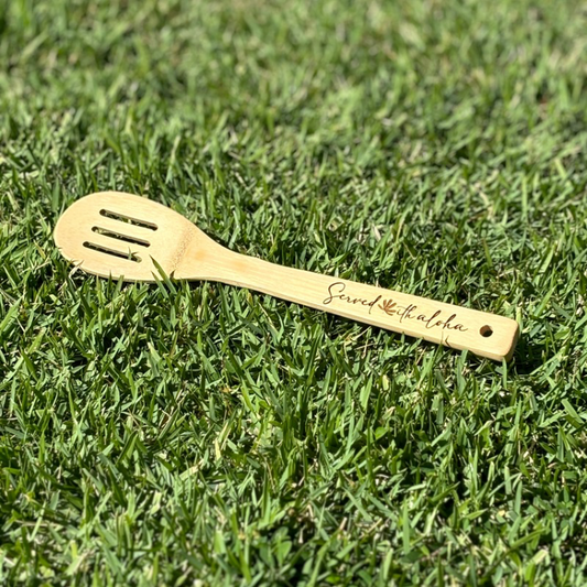 Spoon - Bamboo - “Served with Aloha”, Fern