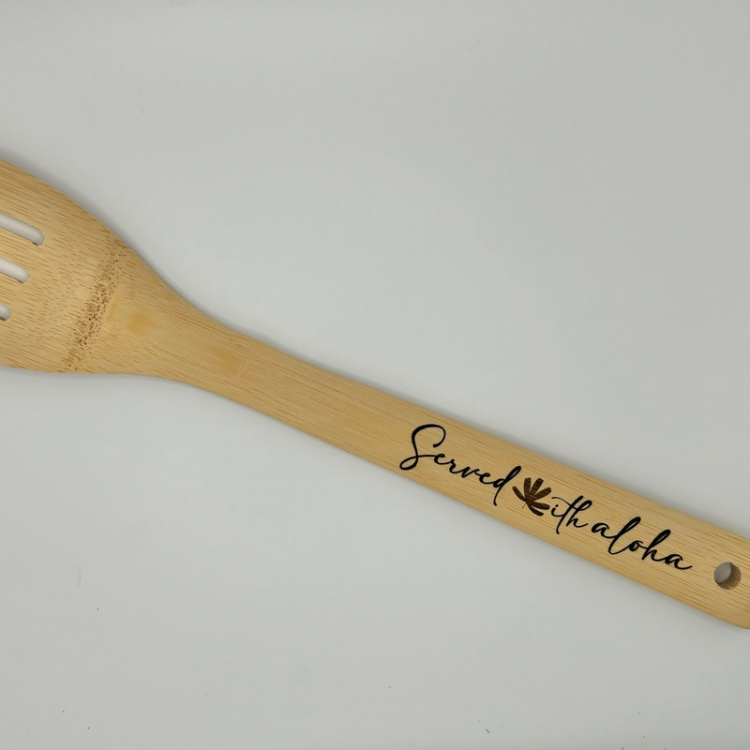 Spoon - Bamboo - “Served with Aloha”, Fern