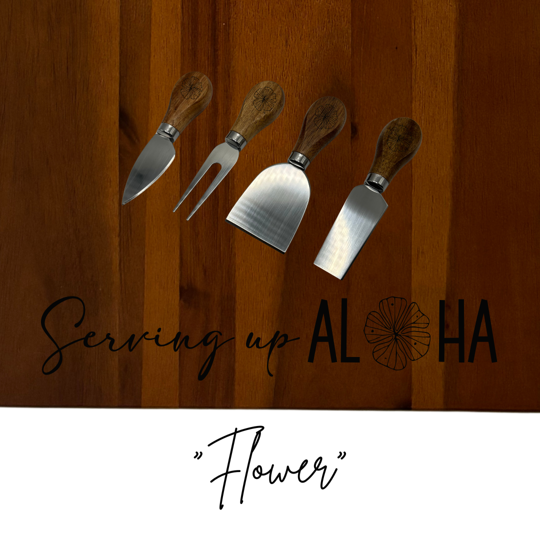 Charcuterie Set - “Serving up Aloha" - 16.75"x10.75" - 4 Variations