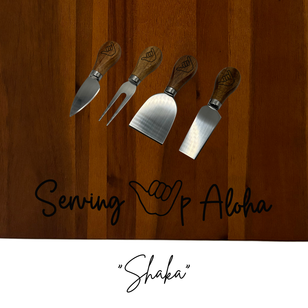 Charcuterie Set - “Serving up Aloha" - 16.75"x10.75" - 4 Variations