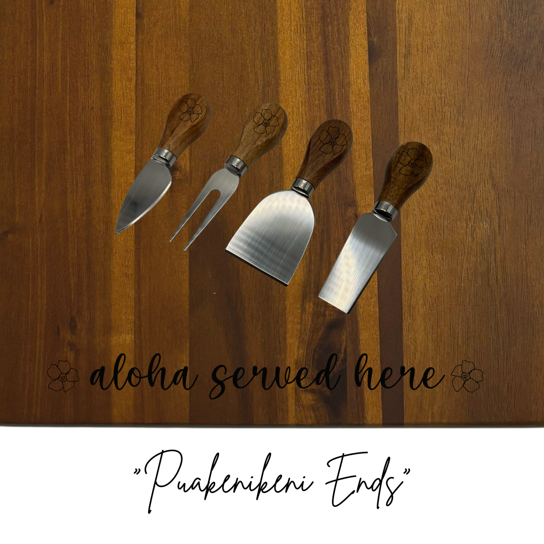 Charcuterie Set - 16.75"x10.75" - “Aloha Served Here” - 6 Variations