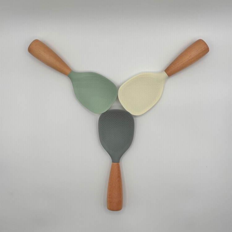 Glass Rectangle Container with Bamboo Lid (36 oz) & Rice Paddle Gift Set - Customized