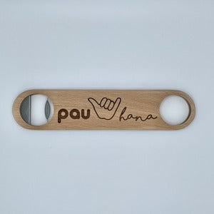 Bottle Opener - “Pau Hana” (shaka)