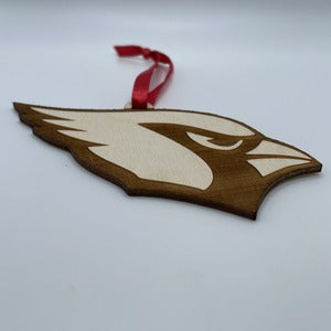 wood ornament Arizona Cardinals side