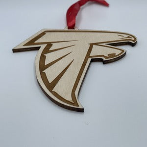 wood ornament Atlanta Falcon side