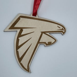 wood ornament Atlanta Falcons top