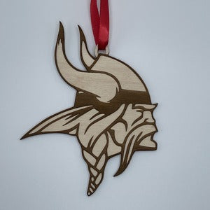 wood ornament Minnesota Vikings top