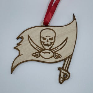 wood ornament Tampa Bay Buccaneers top