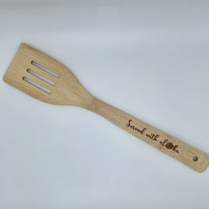 Spoon - Bamboo - “Served with Aloha”, Monstera